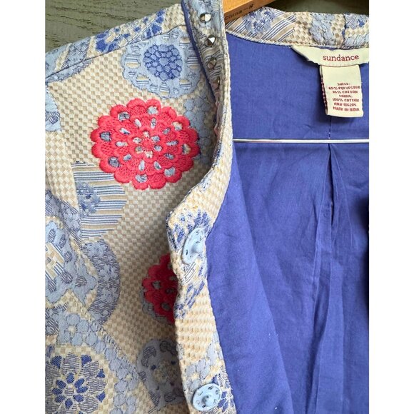 Sundance Women’s Embroidered Beaded Boho Coat Jacket | Size 6 - Picture 8 of 10